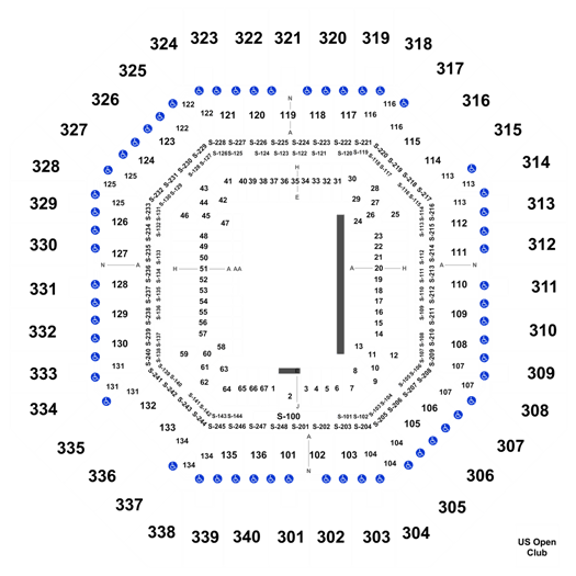 Us Open Tennis Arthur Ashe Seating Chart